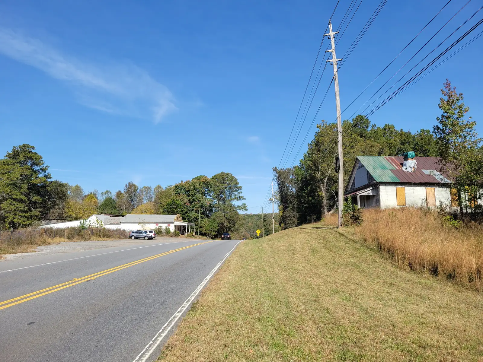 Georgia State Route 140, Arnold Mill Road, in the Arnold Mill area east of Woodstock