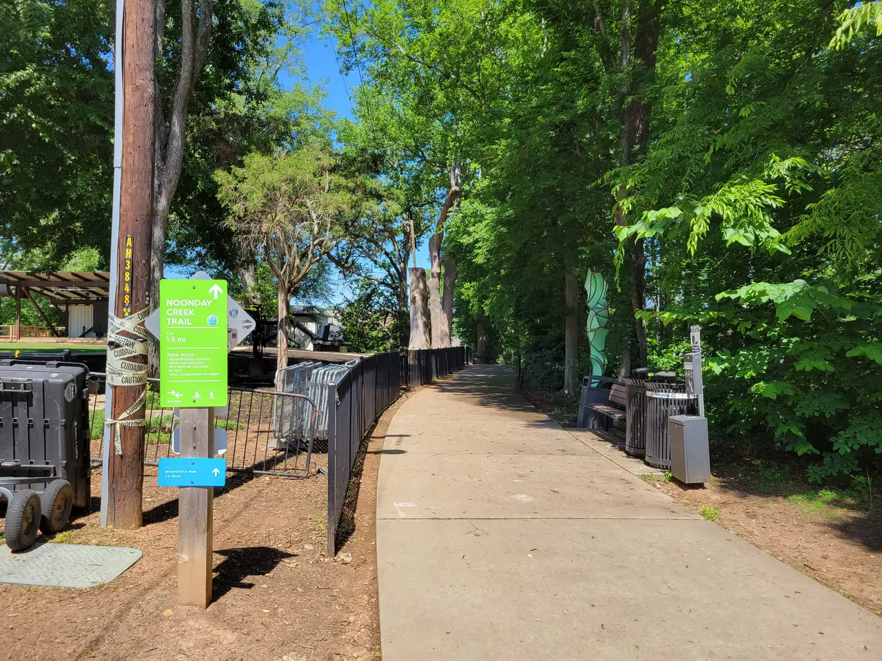 The Noonday Creek Trail in Woodstock, near Woodstock Elementary